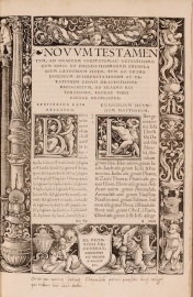 Erasmus. Novum Testamentum. 1519. Corpus Christi College, Oxford.